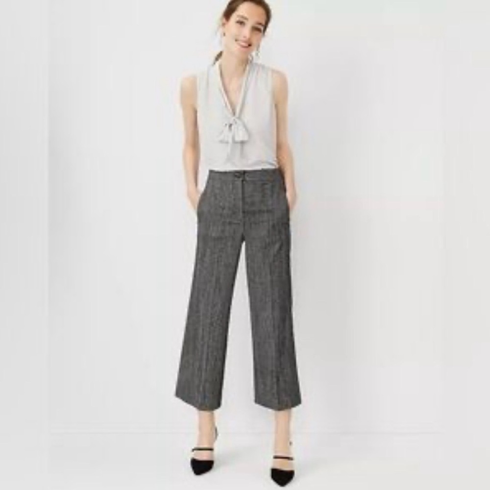 Ann Taylor THE BELTED WIDE LEG MARINA PANT‎ Sz. 6
